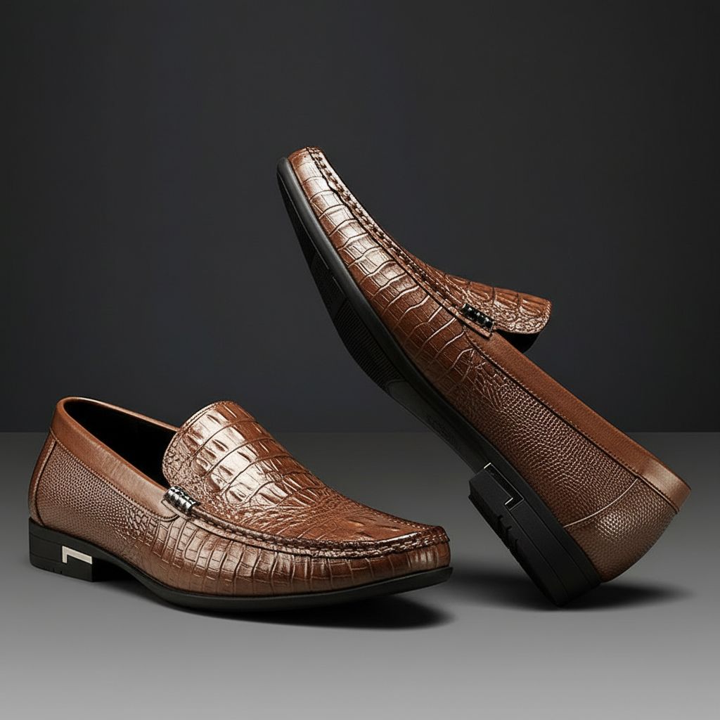 Leren loafers Ashford