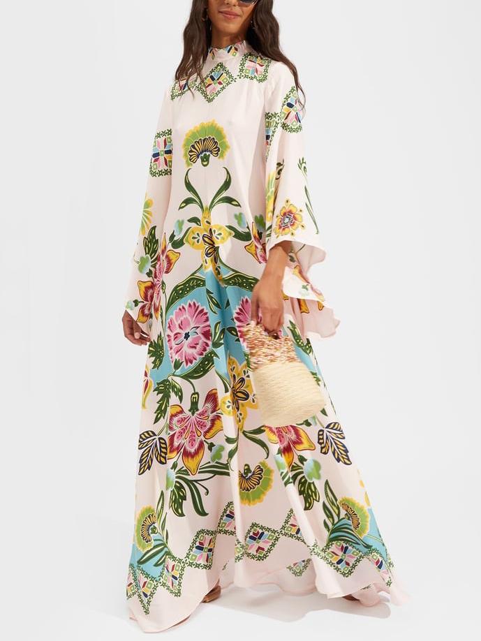 Maxi-jurk met bloemenprint Exquisite Sunshine