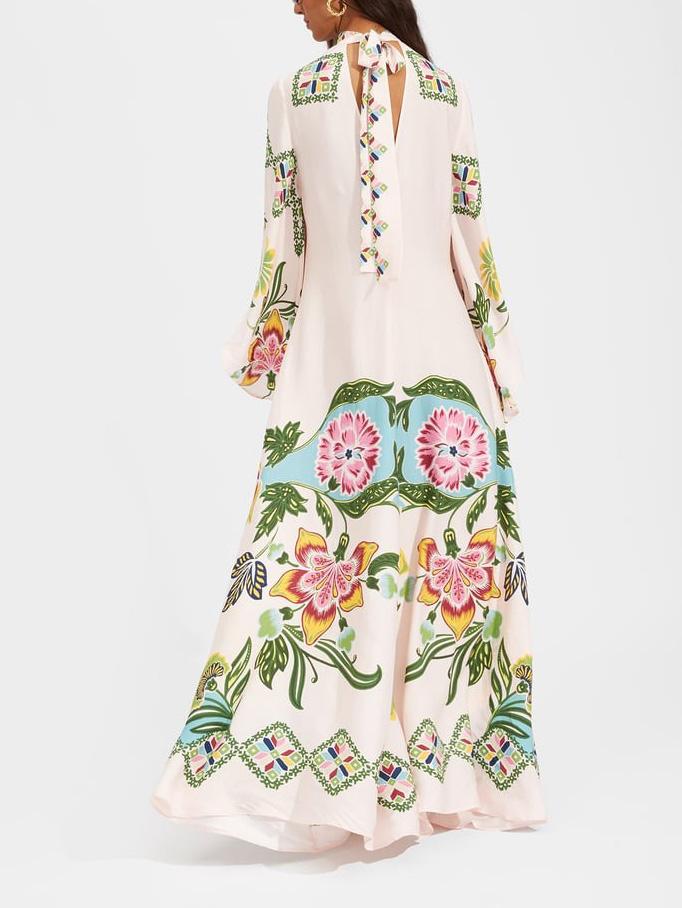 Maxi-jurk met bloemenprint Exquisite Sunshine