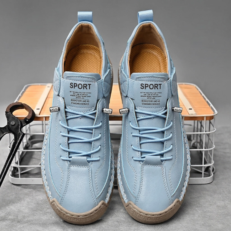 Handgemaakte leren sneakers Calder