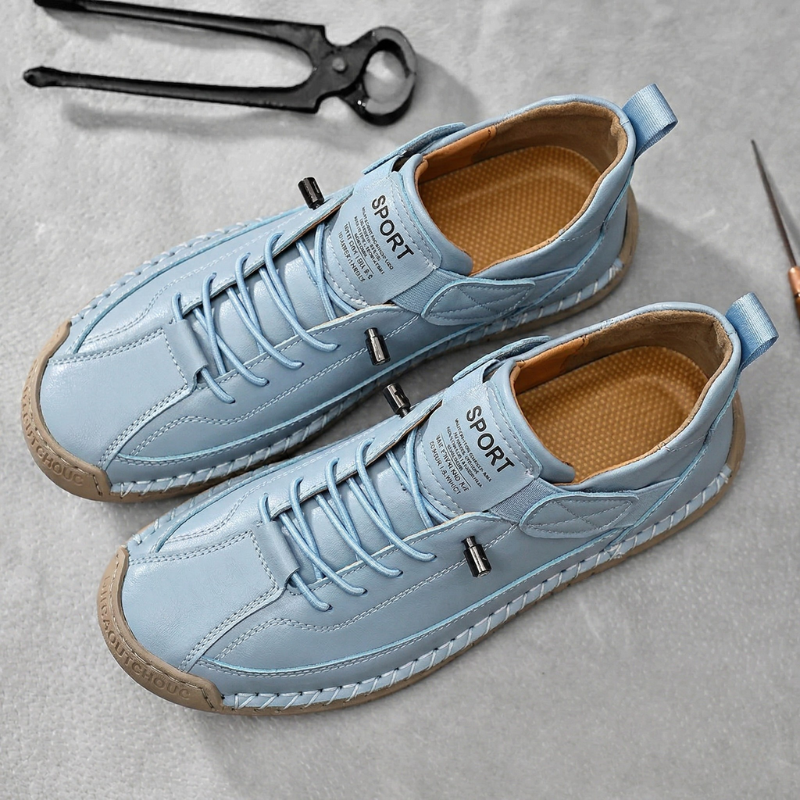Handgemaakte leren sneakers Calder