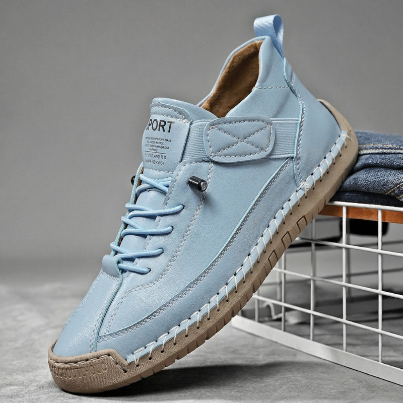 Handgemaakte leren sneakers Calder