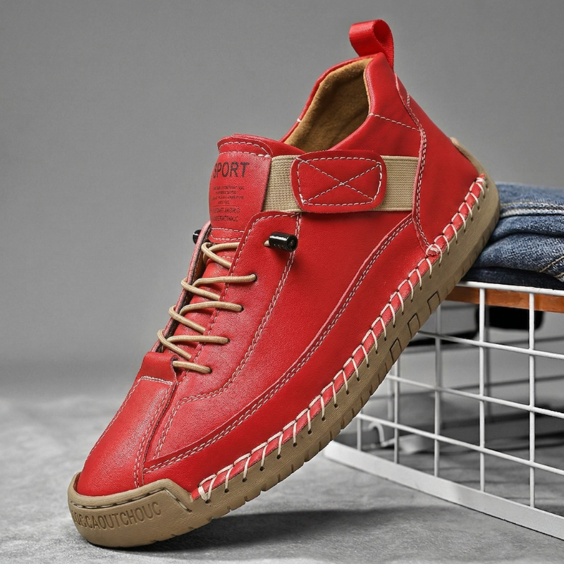 Handgemaakte leren sneakers Calder