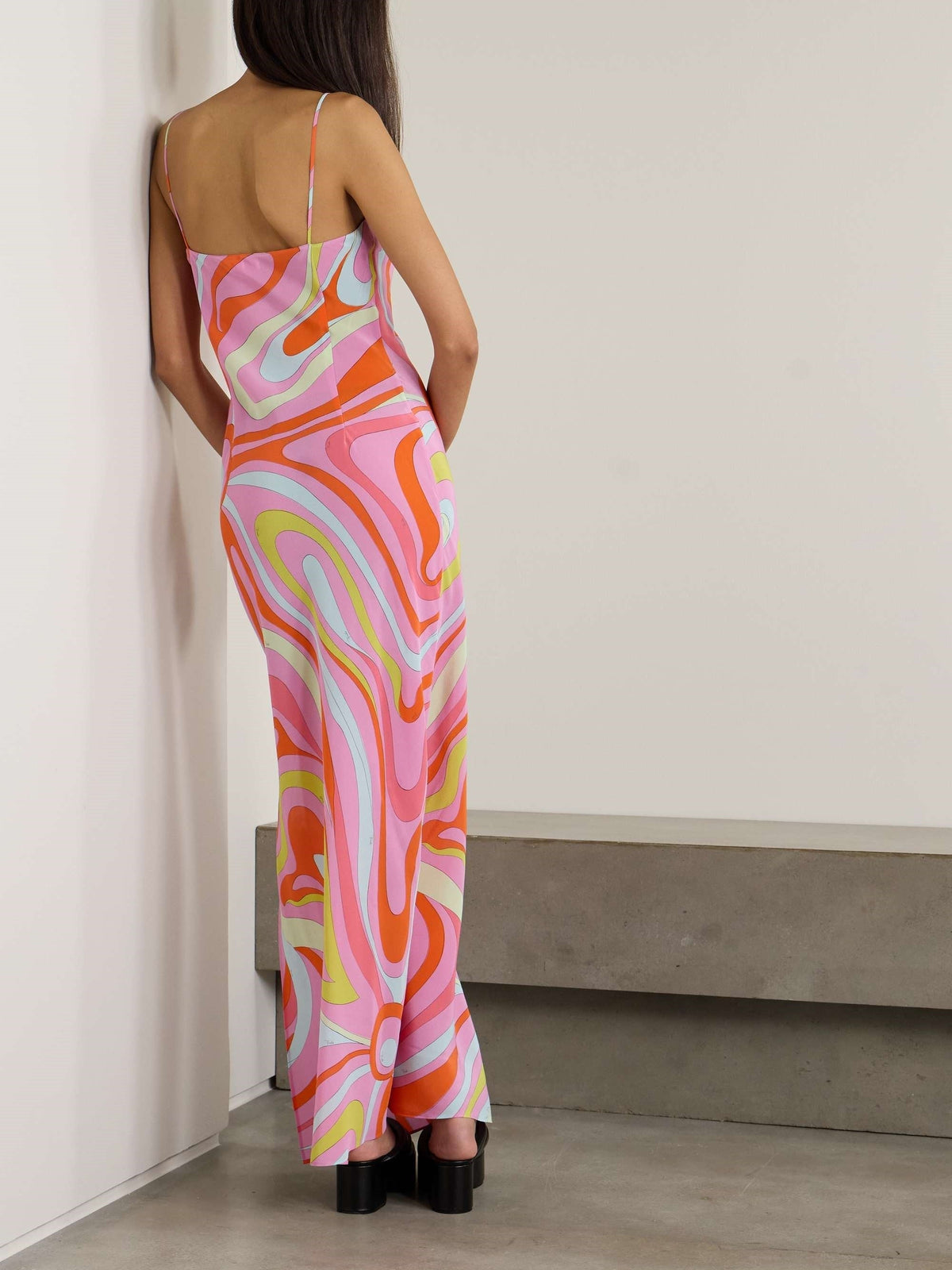 Maxi-jurk met print Signature