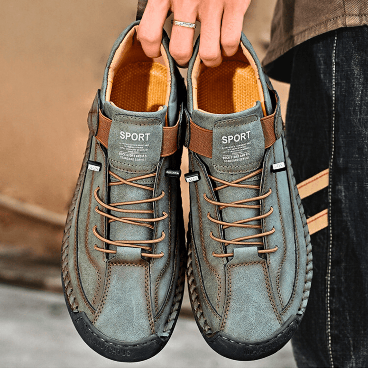 Leren sneakers Hutton Artisan