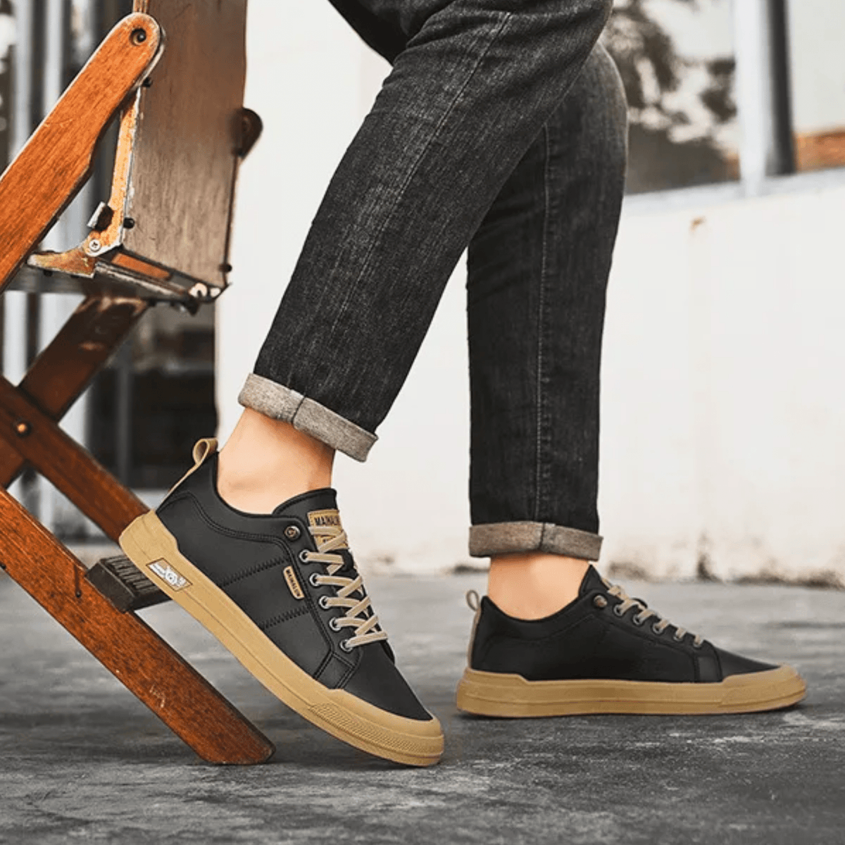 Leren sneakers Harrington