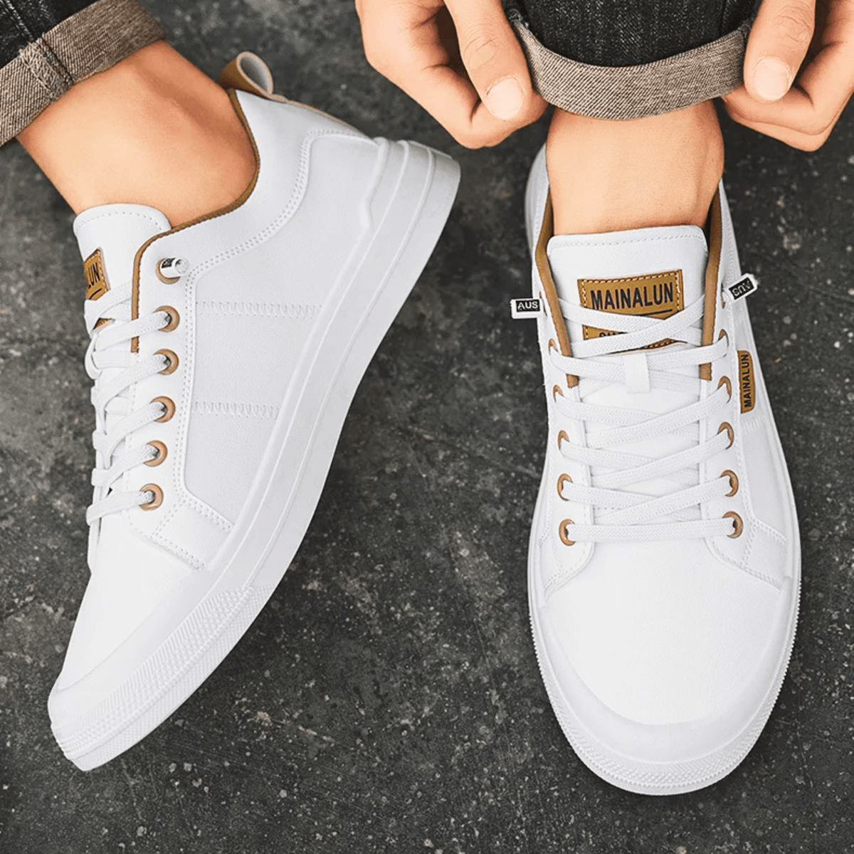 Leren sneakers Harrington