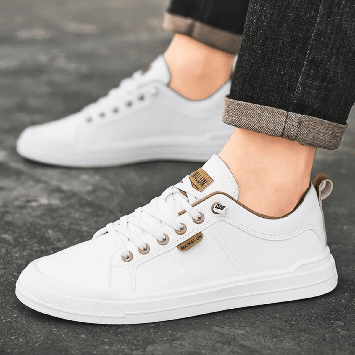 Leren sneakers Harrington