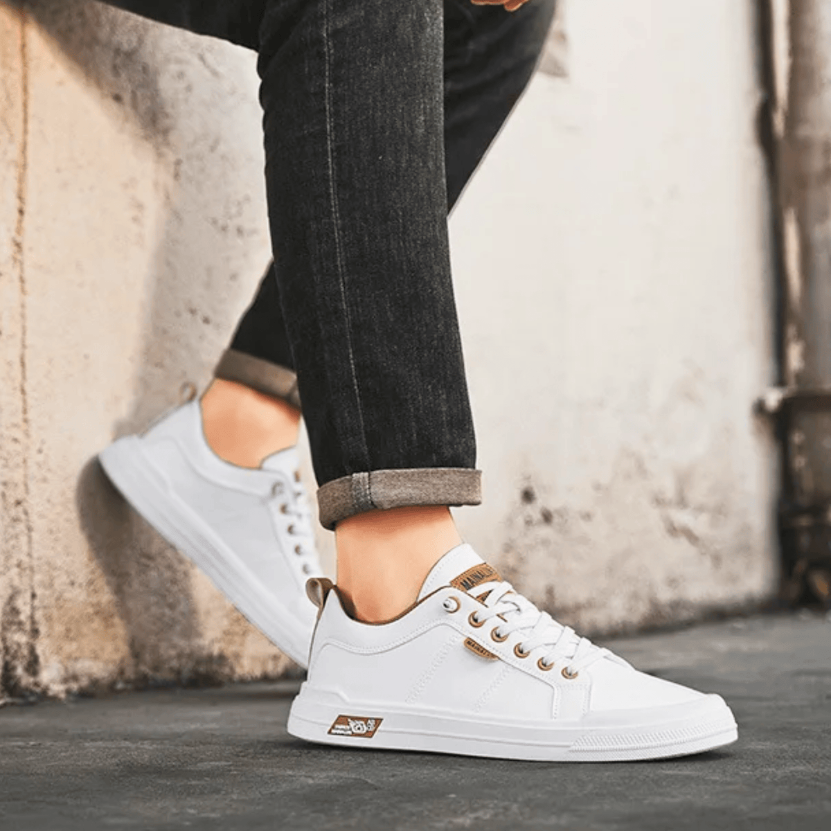 Leren sneakers Harrington