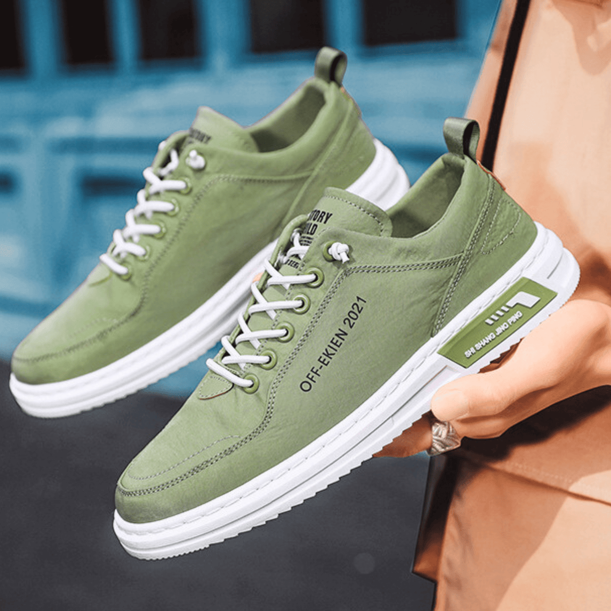 Leren sneakers Bancroft