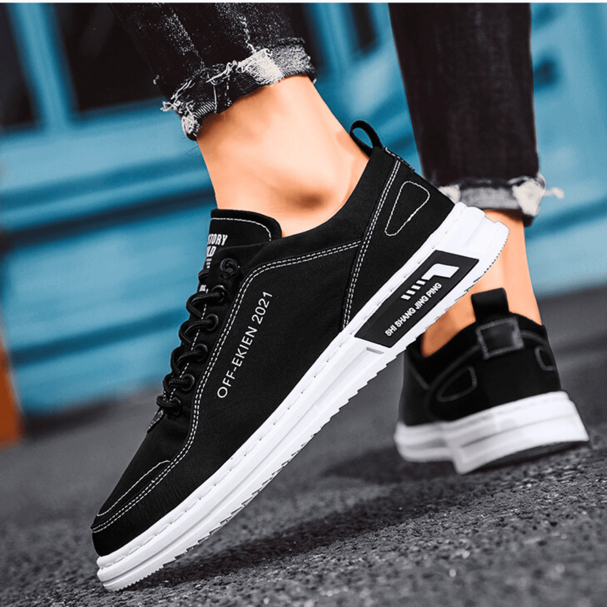 Leren sneakers Bancroft