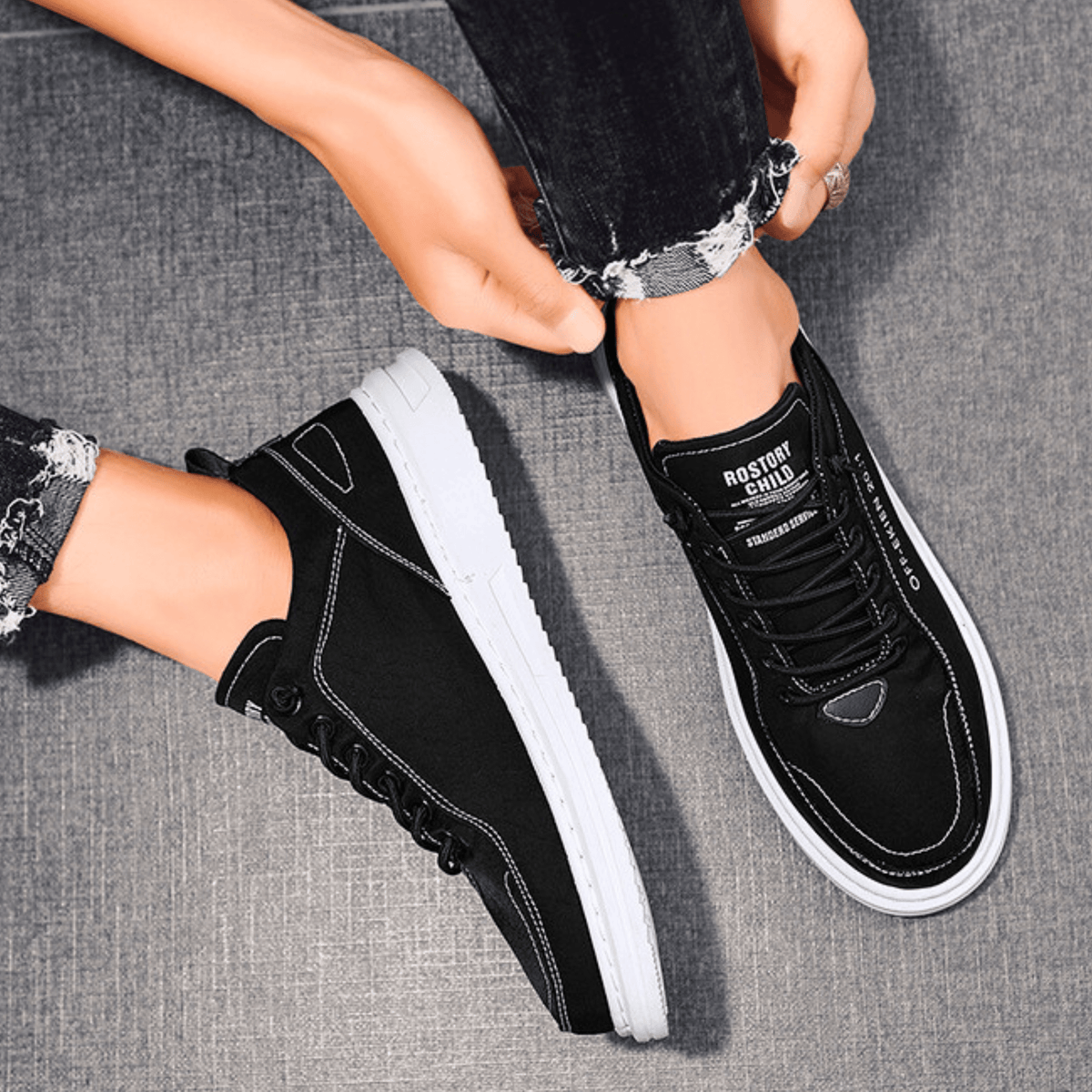 Leren sneakers Bancroft
