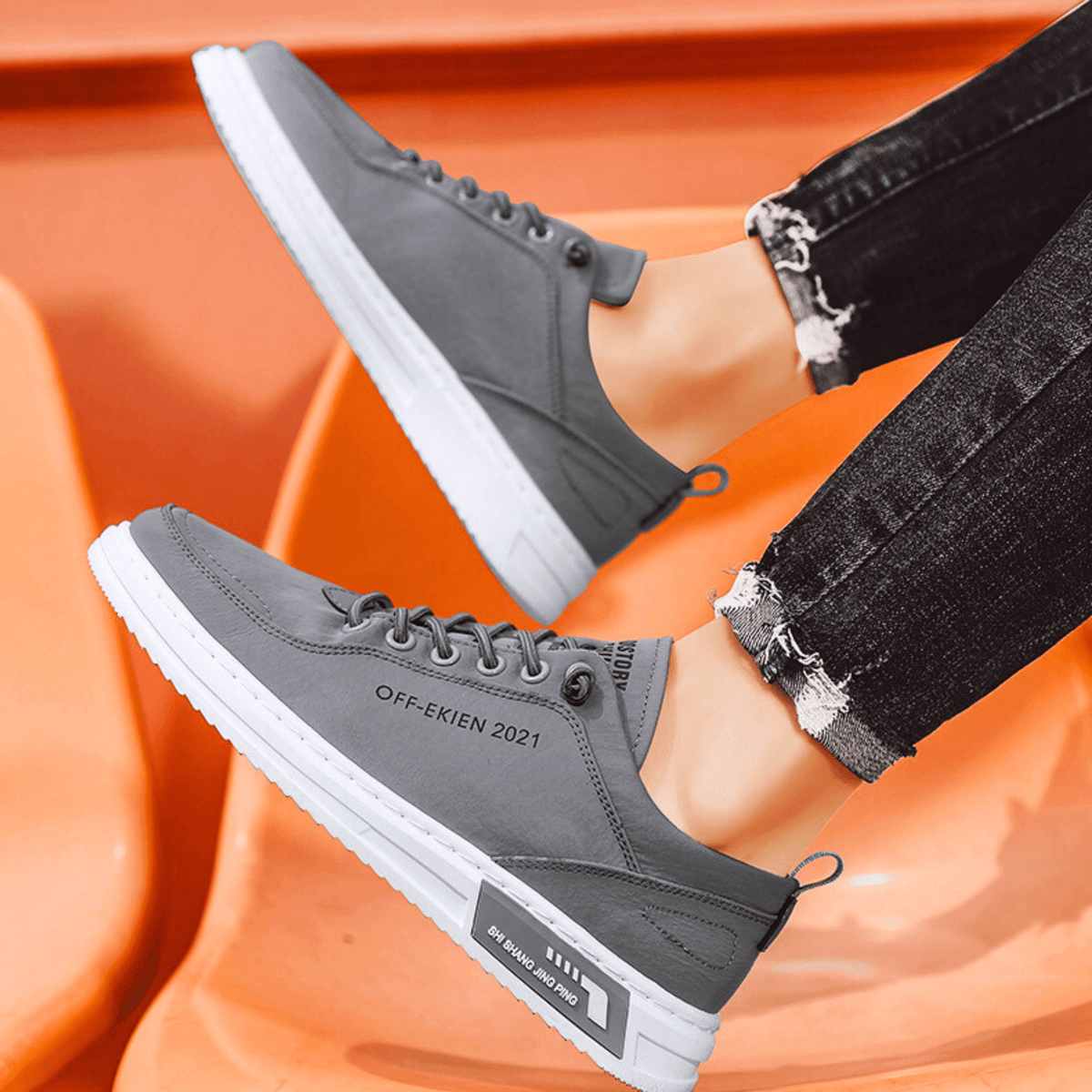 Leren sneakers Bancroft