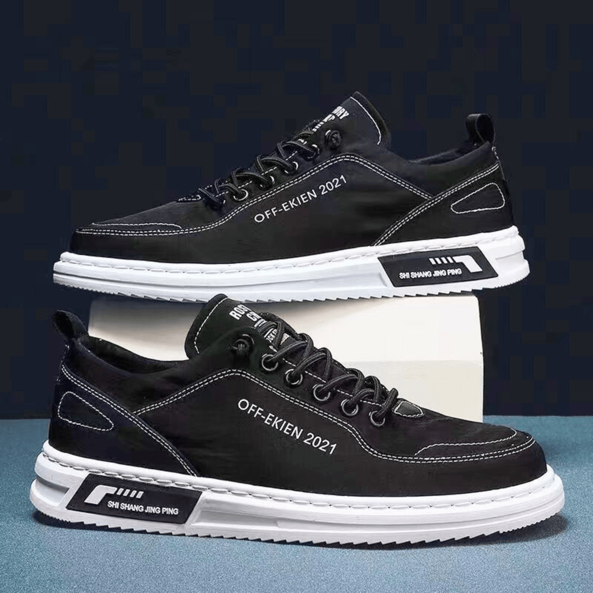 Leren sneakers Bancroft