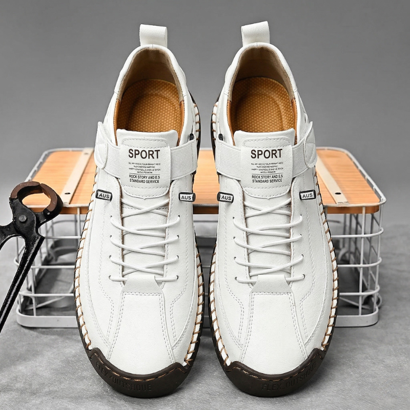 Handgemaakte leren sneakers Calder